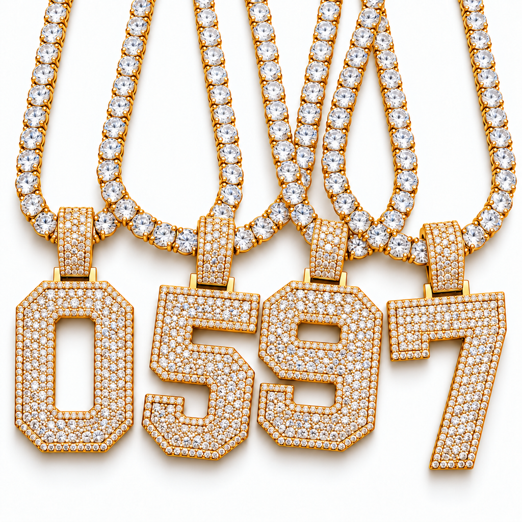 VVS 5mm Tennis Chain with any Number 0-9