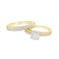 10K Yellow Gold Baguette Diamond Ring With Baguette Band 1.50 ctw