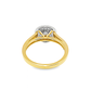 10K Yellow Gold Diamond Cluster Ring 0.41 ctw | Round Brilliant Halo Design – Jewelry Palace Lithonia GA