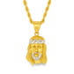 10K Yellow Gold Jesus Face Pendant Necklace Set – Symbol of Faith & Strength | Jewelry Palace