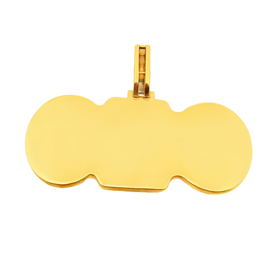 10K Yellow Gold Diamond “CEO” Pendant 7.50 ctw | Baguette & Round Cut Iced-Out Statement Pendant