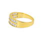10K Yellow Gold Diamond Channel Band 1.00 CTW | Men’s Two-Row Round Cut Ring | Jewelry Palace