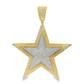 10K Yellow Gold Diamond Star Pendant 1.70 ctw – Two-Tone Iced-Out Star Design | Jewelry Palace Lithonia, GA