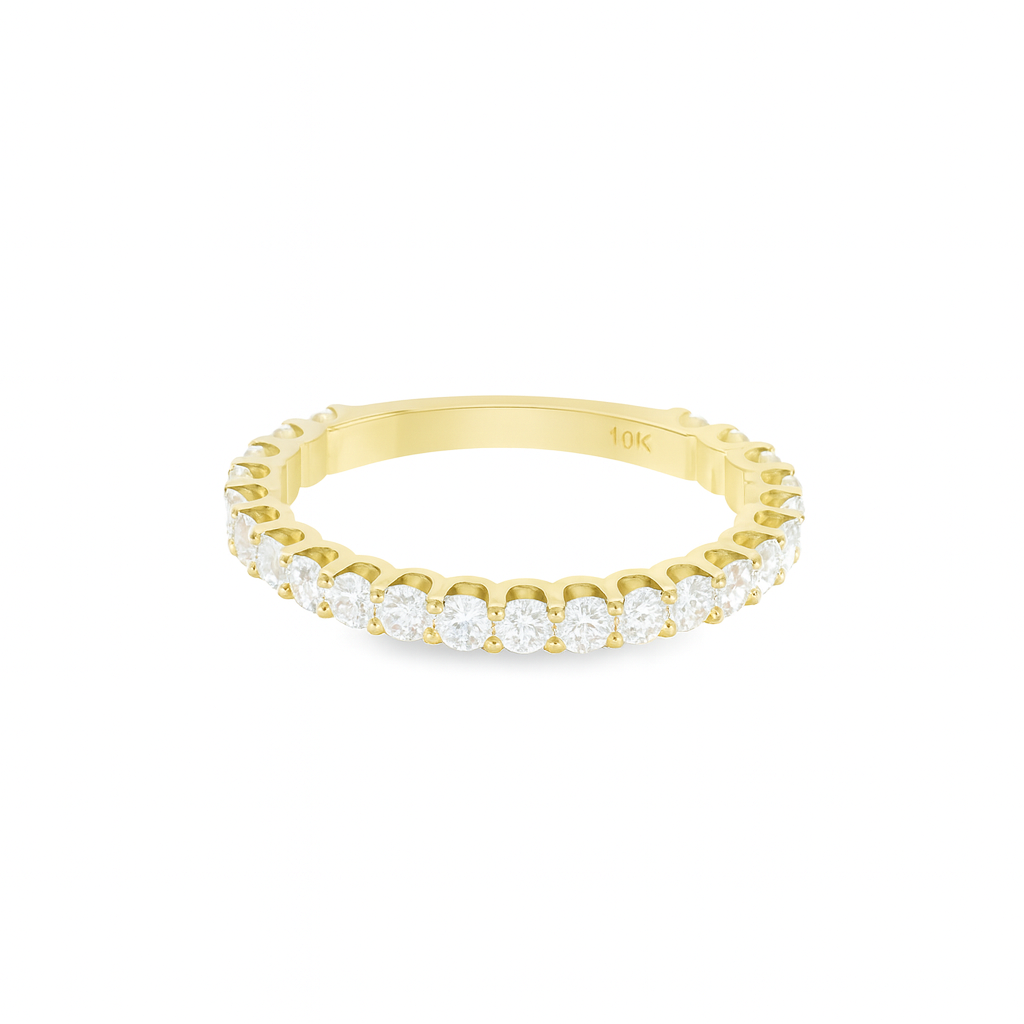 10K Yellow Gold Diamond Halo Engagement Ring Set 3.75 ctw