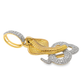10K Yellow Gold Diamond Snake Pendant 1/5 ctw – Unique Gold Serpent Charm | Jewelry Palace Lithonia, GA