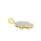 10K Yellow Gold Diamond Hamsa Hand Pendant 0.33 ctw | Unisex Spiritual Protection | Jewelry Palace