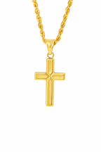 14K yellow gold crucifix pendant by Jewelry Palace