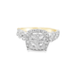 10K Yellow Gold Diamond Princess-Cut Diamond Ring With Band 1.73 CTW