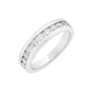 10K White Gold Diamond Stackable Womens Band with Round Cut Diamonds 1.00 ctw