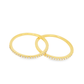 10K Yellow Gold Baguette Diamond Ring with 2 Bands 1.25 ctw