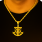 10K Yellow Gold Anchor Crucifix Pendant Necklace Set – Faith & Strength Design | Jewelry Palace