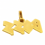 10K Yellow Gold Diamond "Boss" Pendant with Baguette Cut Diamonds 4.0 ctw