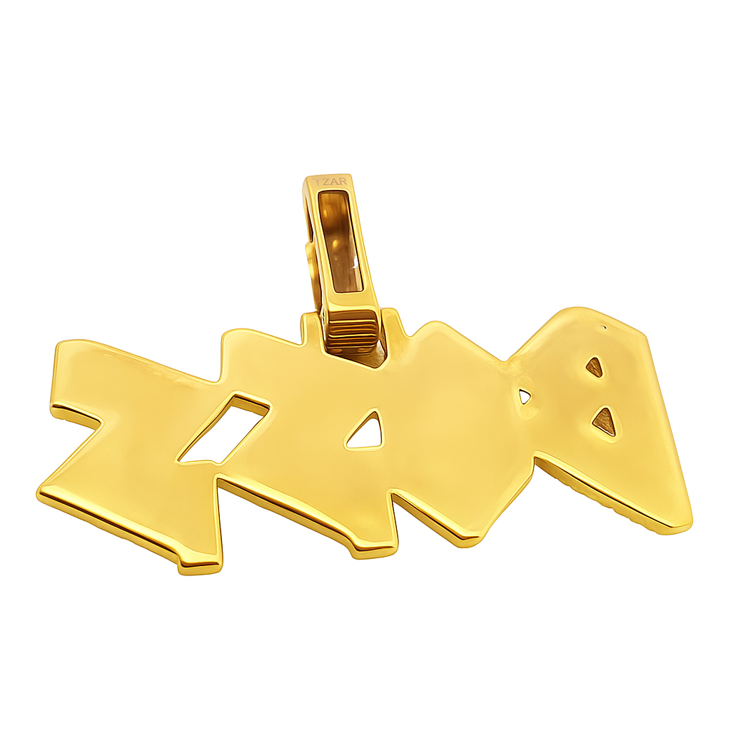 10K Yellow Gold Diamond "Boss" Pendant with Baguette Cut Diamonds 4.0 ctw