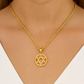 10K Yellow Gold Star of David Pendant Medallion w/ 20” Rope Chain Necklace