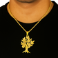 10K Yellow Gold Money Tree Pendant Necklace Set – Symbol of Wealth & Prosperity | Jewelry Palace