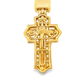 10K Yellow Gold Diamond Baguette Cross Pendant 1.10 ctw