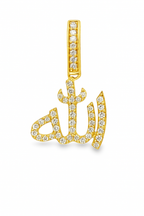 10K gold 0.50 CTW diamond Allah pendant