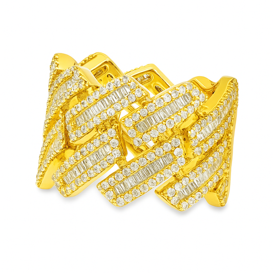 Men’s 10K Yellow Gold Cuban Diamond Ring | 2.50 CTW | Jewelry Palace