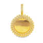 10K Yellow Gold Round Diamond Frame Memory Pendant 0.74 CTW | Jewelry Palace