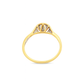 10K Yellow Gold Round Cut Diamond Ring 0.10 ctw
