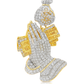 Praying Hands Diamond Pendant 2.00 CTW 10K Yellow Gold | Jewelry Palace