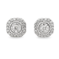 10K Yellow Gold 0.25 ctw Diamond Round Cut Halo Earrings | Everyday Sparkle & Classic Luxury | Jewelry Palace