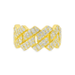 Men’s 10K Yellow Gold Diamond Cuban Link Ring 2.50 CTW | Iced-Out Statement Ring | Jewelry Palace