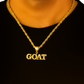 10K Yellow Gold “GOAT” Pendant Necklace Set – Greatest of All Time | Jewelry Palace