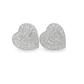 10K White & Yellow Gold Diamond Heart-Shaped Earrings 0.24 CTW | Jewelry Palace