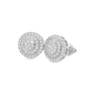 10K White Gold Round Diamond Stud Earrings 0.38 ctw | Jewelry Palace