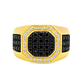 Men’s Classic Black Diamond Ring 1.20 ctw 10K Yellow Gold – Bold Luxury Band | Jewelry Palace Lithonia, GA