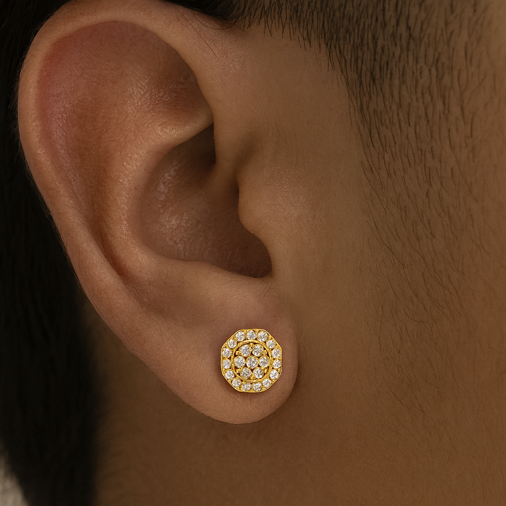 10K Yellow Gold Diamond Stud Earrings | 0.19 CTW | Jewelry Palace