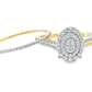 10K Yellow Gold Oval Cut Diamond Ring 0.25 ctw