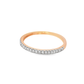10K Rose Gold Stackable Womens Diamond Band 0.15 ctw