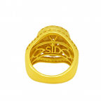 10K Yellow Gold Pear Shape Diamond Cluster Ring 3.74 ctw | Statement Luxury Ring – Jewelry Palace Lithonia GA