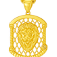 10K Yellow Gold Lion Head Pendant Necklace Set – Symbol of Strength & Power | Jewelry Palace