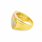 10K Yellow Gold 2.50 ctw Diamond Multi-Row Ring – Men’s Brilliant Statement Band | Jewelry Palace Lithonia, GA