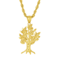 10K Yellow Gold Money Tree Pendant Necklace Set – Symbol of Wealth & Prosperity | Jewelry Palace