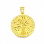 10K Yellow Gold Diamond 'Tree of Life' Pendant with Diamonds 1.25 ctw
