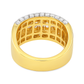 10K Yellow Gold Diamond Wide Curb Band Ring 5.50 ctw – Luxury Statement Ring | Jewelry Palace Lithonia, GA