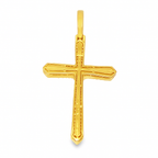 10K Yellow Gold Baguette Layered Diamond Cross Pendant 1.80 ctw – Luxury Gold Faith Pendant | Jewelry Palace Lithonia, GA
