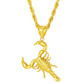 10K Yellow Gold Scorpion Pendant Necklace Set – Bold & Fearless Design | Jewelry Palace