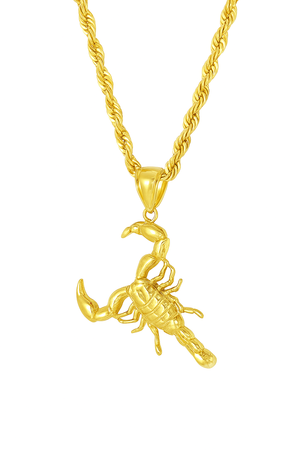 10K Yellow Gold Scorpion Pendant Necklace Set – Bold & Fearless Design | Jewelry Palace