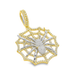 10K Yellow Gold Diamond Spider Pendant on Web 1.88 ctw