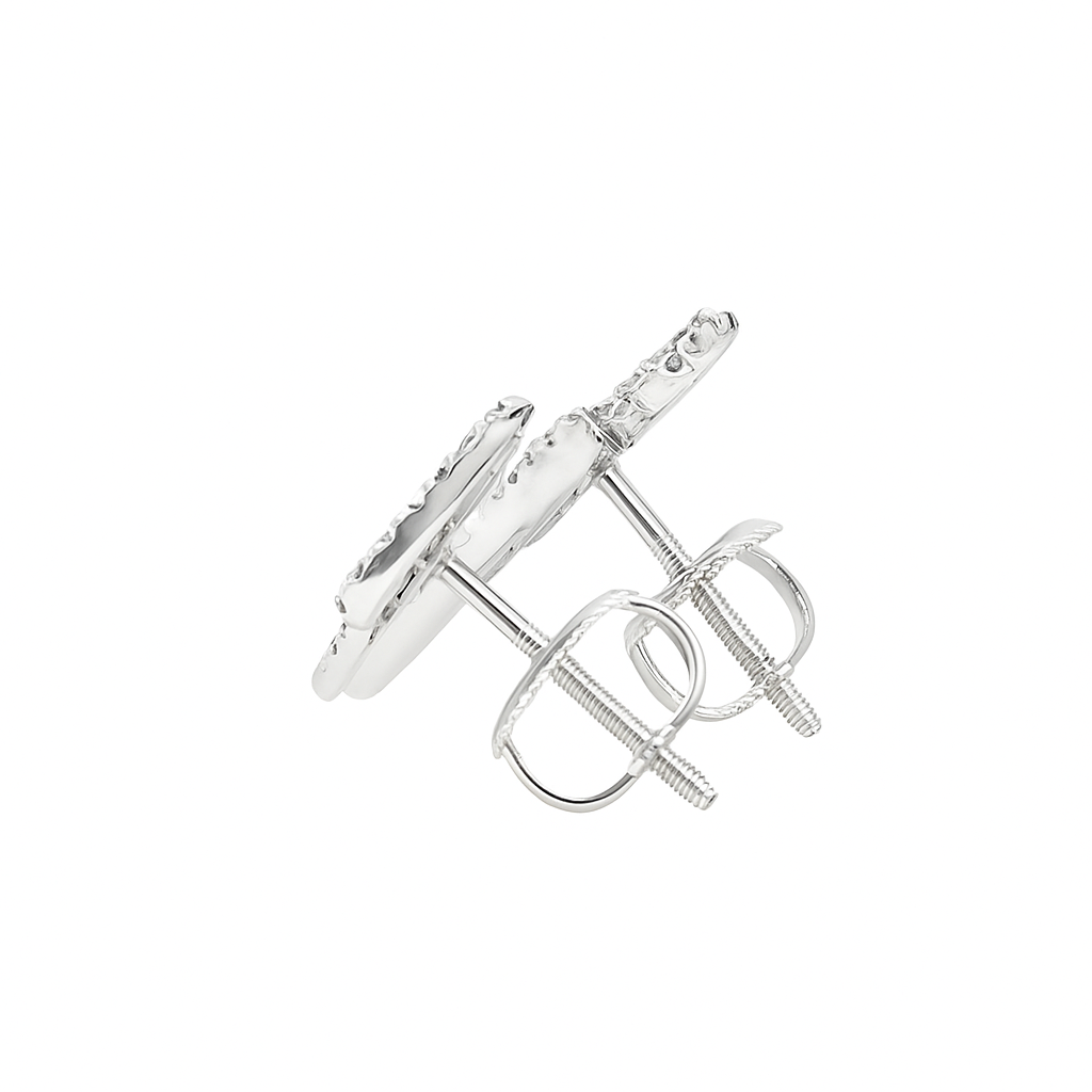 10K White Gold Lightning Bolt Diamond Earrings – 1/6 CTW | Jewelry Palace