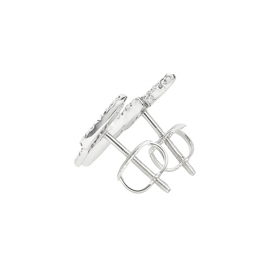 10K White Gold Lightning Bolt Diamond Earrings – 1/6 CTW | Jewelry Palace