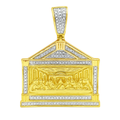 10K Yellow Gold Diamond Last Supper Pendant 0.39 ctw – Religious Jesus Pendant | Jewelry Palace Lithonia, GA