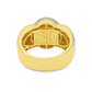 10K Yellow Gold Baguette Diamond Oval Ring 1.81 ctw – Luxury Cluster Band | Jewelry Palace Lithonia, GA