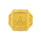 10K Yellow Gold Masonic Signet Ring | Jewelry Palace