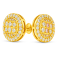 10K Yellow Gold Diamond Round Stud Earrings 0.50 CTW | Jewelry Palace